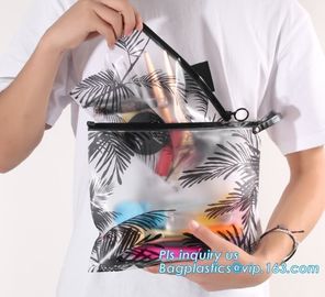 resealable slider ziplock eva plastic promotion bag, Frosted ziplock bag Plastic drawstring frosted Bags With Zipper Sli