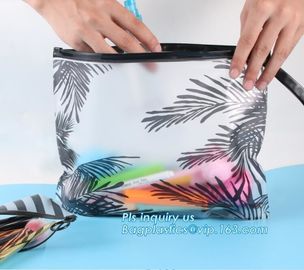 resealable slider ziplock eva plastic promotion bag, Frosted ziplock bag Plastic drawstring frosted Bags With Zipper Sli