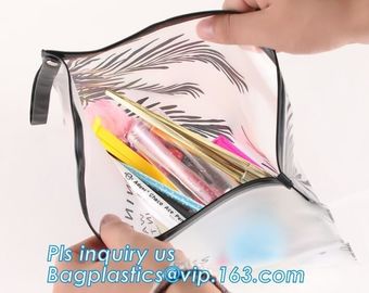 Heat Welding PE Plastic Envelope Bag With Slider Zipper Top, Polythene Plastic Slider Ziplock Bag For Garment Packing