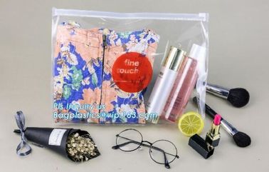 frosted zipper lock slider packing bag, cosmetic tool packaging sliding zipper bags, waterproof pe ziplock slider bags