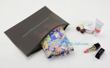 PP slider bag / PP zip seal bag, ziplock bags slider zipper pvc packing documents bags, Cosmetic Cases Plastic PVC Trave