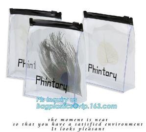 eco-friendly clear vinvyl pvc slider zip bags ziplock bag, slider zipper bag plastic bag with zipper/pvc zipper lock sli