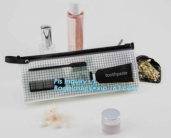Flat Pouch Bag Type Clear PVC Plastic Slider Ziplock bag, swimwear packaging eva bags,slider zipper bags for towel, slid