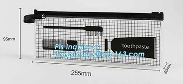 costomize slider ziplock pvc travel cosmetic bag, slider zipper bag with printing for clothes, Swimwear toiletry PVC Vin