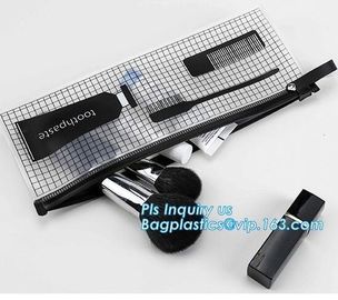 costomize slider ziplock pvc travel cosmetic bag, slider zipper bag with printing for clothes, Swimwear toiletry PVC Vin