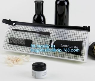 costomize slider ziplock pvc travel cosmetic bag, slider zipper bag with printing for clothes, Swimwear toiletry PVC Vin