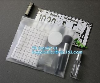 matte frosted PVC slider zipper bag plastic bag with zipper/pvc zipper lock slider bag/resealable pvc slider zip poly ba