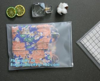 matte frosted PVC slider zipper bag plastic bag with zipper/pvc zipper lock slider bag/resealable pvc slider zip poly ba
