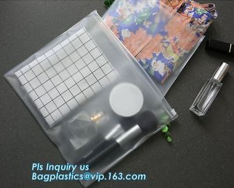 matte frosted PVC slider zipper bag plastic bag with zipper/pvc zipper lock slider bag/resealable pvc slider zip poly ba