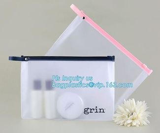 slider ziplock pvc travel cosmetic bag, Cartoon Kid Handbag Pu Cheaper Plastic Zipper Slider Clear Pvc Bag, slider zippe