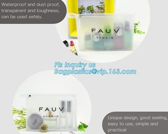 slider ziplock pvc travel cosmetic bag, Cartoon Kid Handbag Pu Cheaper Plastic Zipper Slider Clear Pvc Bag, slider zippe