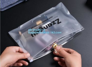 EVA Garment Packing Bag With zipper slider, cpe frosted zip lock bag with slide ziplock, Large Slider Zip Lock Plastic C