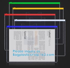 Biodegradable Slider Zipper Vinyl Ziplock Bag Slider Zipper Beach Vinyl Toiletry Zipp PVC Snap Closure