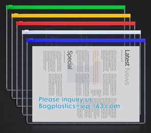 Biodegradable Slider Zipper Vinyl Ziplock Bag Slider Zipper Beach Vinyl Toiletry Zipp PVC Snap Closure