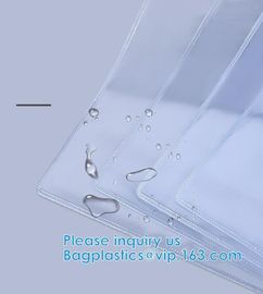 Biodegradable Slider Zipper Vinyl Ziplock Bag Slider Zipper Beach Vinyl Toiletry Zipp PVC Snap Closure