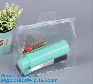 Eco-Friendly Heat Seal Frosted PVC /EVA Ziplock Bag Frost Pvc/Color Pvc Nylon Zipper, Pvc Zipper