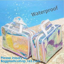 Shiny Silver Pvc Holographic Makeup Cosmetic Bags Toiletry Storage Wash Bags Organizer Pouch Beauty Makeup Case Accessor