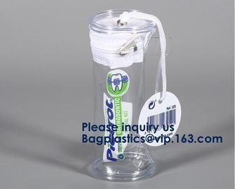 Makeup Bags, Frosted Promotional Gift Slider Zipper Bags Square Barrel Thickened Storage Barrel Pin