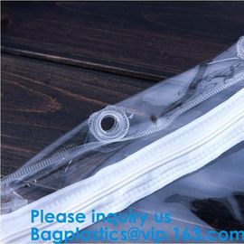 Custom Frosted Opp Pvc Black Zipper Slider Packaging Clothing Bag With Your Logo,Underwear Zip Lock Packing Plastic Clot