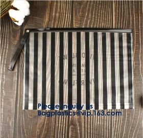 Hot Sale Waterproof Frosted Slider PVC Zipper Bags Wholesale Custom Printed Plastic Transparent Ziplock Cloth Bag