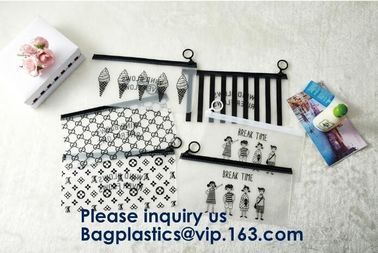 Clear PVC Ziplock Bag For Gift Package,OEM Service Transparent Packaging Pvc Slider Frosted Bag,EVA Slider Zipper Bag So