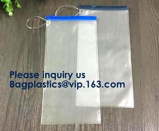 Custom Waterproof Clear PVC Slider Ziplock Bubble Cosmetic Bags,Clear PVC PP OPP PE LDPE slider bag,Vinyl Pvc Ziplock Ba