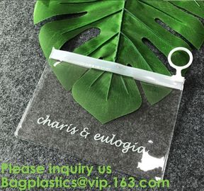 Pouch Slider Plastic Zipper Folder PVC Clear Cosmetic Bag Pencil Pen Packaging Bag,Pvc Ziplock Bag For File And Document