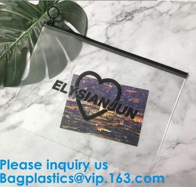 Frosted Ziplock Bag EVA PVC Hanger Bag For Clothes Frost Drawstring Bag,Printed LDPE Ziplock Bags Slider Zip Lock Plasti