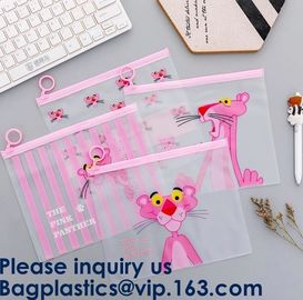 Transparent Clear Slider Zipper Bag Ziplock Bag For Stationery,Matte Slider Zipper Top Soft Touch PE Polybags Bag