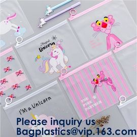 Transparent Clear Slider Zipper Bag Ziplock Bag For Stationery,Matte Slider Zipper Top Soft Touch PE Polybags Bag