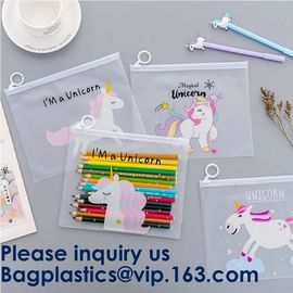 Transparent Clear Slider Zipper Bag Ziplock Bag For Stationery,Matte Slider Zipper Top Soft Touch PE Polybags Bag