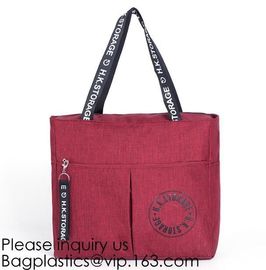 Reusable Polyester Folding Promo Shopper Tote Bags,Polyester Shopper Custom Large Cheap Green Grocery Shopping Bag For W
