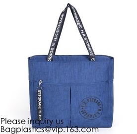 Reusable Polyester Folding Promo Shopper Tote Bags,Polyester Shopper Custom Large Cheap Green Grocery Shopping Bag For W