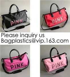 Pink Color Nylon Waterproof Handbag  Large Capacity  Carry-on Bag Durable Multifunction Bag Portable Women Bag