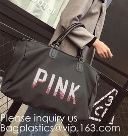 Pink Color Nylon Waterproof Handbag  Large Capacity  Carry-on Bag Durable Multifunction Bag Portable Women Bag