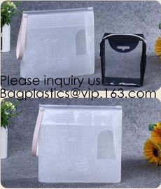 Vinyl Document Newspaper File Pen Zipper Bags,Coin Bag Pvc Slider Zipper Waterproof Pouch Bag, Ecofriendly Non-toxic