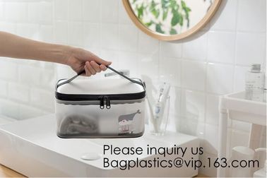 Cute Style Transparent PVC Unicorn Prints Makeup Cosmetic Bag Pouch for Women Girls Candy Bag, bagease, bagplastics
