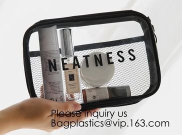 Travel Accessory Cosmetic Bag Waterproof Makeup Pouch Cactus Flamingo Wash Kits Organizer,OEM promotion bag clear pvc cu