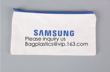 Gold Printed Gift Organic Cotton Canvas Makeup Bag,Personalized Cosmetic Bag Makeup Tassel Bag Custom Canvas Pouch