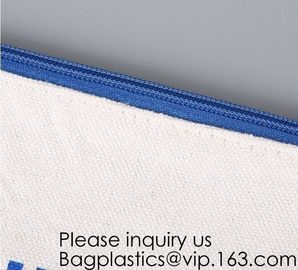 Gold Printed Gift Organic Cotton Canvas Makeup Bag,Personalized Cosmetic Bag Makeup Tassel Bag Custom Canvas Pouch
