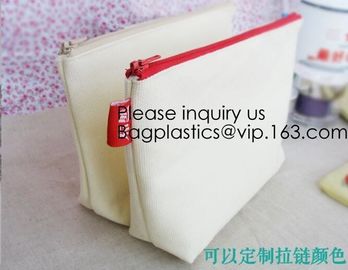 Promotional canvas hand carry makeup bag cosmetic organizer,natural canvas Makeup Bag Cotton Cosmetic Bag, bagease