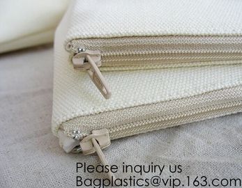 Promotional canvas hand carry makeup bag cosmetic organizer,natural canvas Makeup Bag Cotton Cosmetic Bag, bagease