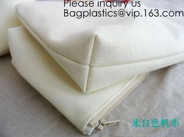 Promotional canvas hand carry makeup bag cosmetic organizer,natural canvas Makeup Bag Cotton Cosmetic Bag, bagease