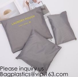 6pcs Travel Clothing Mesh Pouch Laundry Bag Travel Organizer Clothing packs Handle,metal zipper customize logo print mak