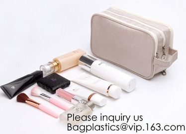 New Fashion Travel Makeup Brush Mesh Cosmetic Bag,Portable Canvas Travel Organizer Cosmetic Bag Toiletry Makeup Wash Bag