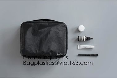 Tyvek Paper Zipper Clear Eco Friendly Makeup Bag Cosmetic Bag Outdoor,Zipper Tyvek Paper Make up Travel Cosmetic Bag For