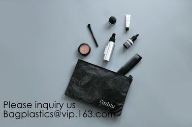 Tyvek Paper Zipper Clear Eco Friendly Makeup Bag Cosmetic Bag Outdoor,Zipper Tyvek Paper Make up Travel Cosmetic Bag For