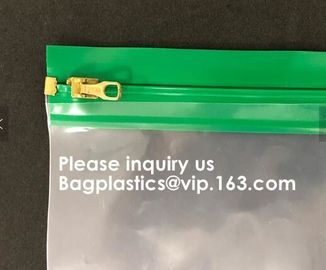Manufacturer Custom Printing Plastic Ziplock Clear A4 A5 File Document Zip Bag Pouch,zipped pouch, spouted pouch, 3 side