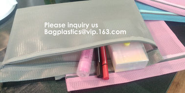 Official Stationary File Mesh Bag with Zipper Lock PVC Document Bag in Waterproof Packaging Bags,BAGEASE, BAGPLASTICS
