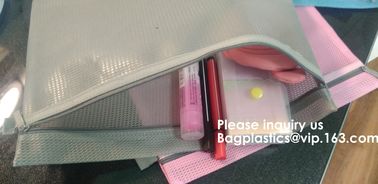Official Stationary File Mesh Bag with Zipper Lock PVC Document Bag in Waterproof Packaging Bags,BAGEASE, BAGPLASTICS